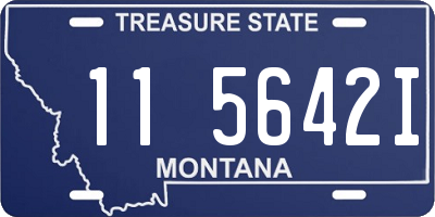 MT license plate 115642I
