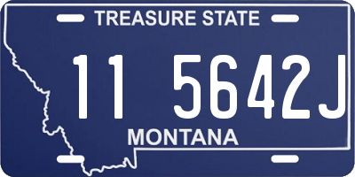 MT license plate 115642J
