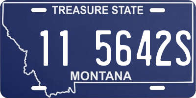 MT license plate 115642S