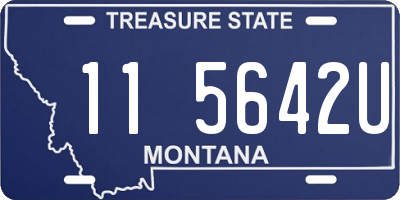 MT license plate 115642U