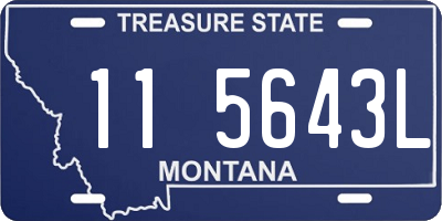 MT license plate 115643L