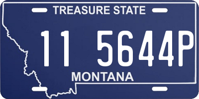 MT license plate 115644P