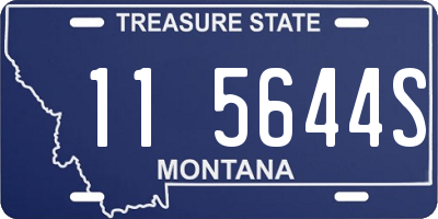 MT license plate 115644S
