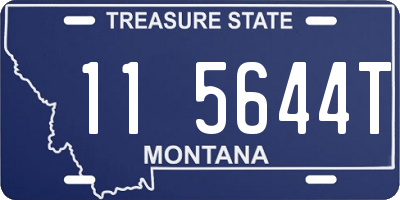 MT license plate 115644T