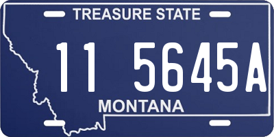 MT license plate 115645A