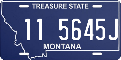 MT license plate 115645J