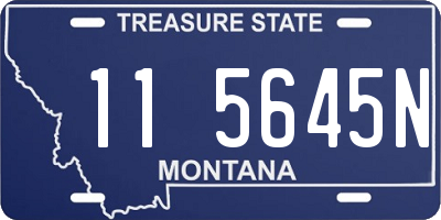 MT license plate 115645N