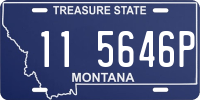 MT license plate 115646P