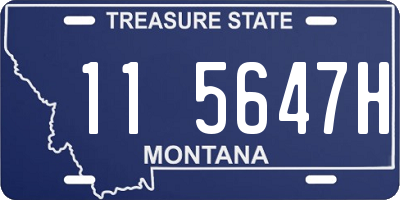 MT license plate 115647H