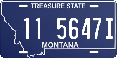 MT license plate 115647I
