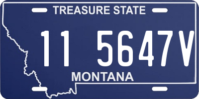 MT license plate 115647V