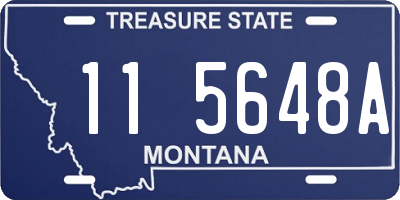 MT license plate 115648A