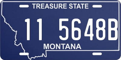 MT license plate 115648B