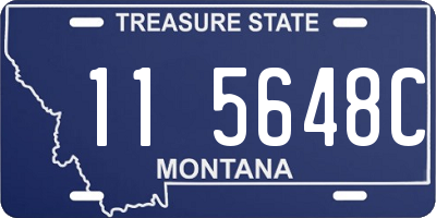 MT license plate 115648C