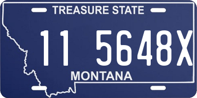 MT license plate 115648X