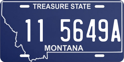 MT license plate 115649A