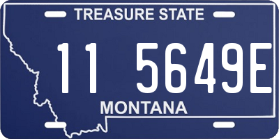 MT license plate 115649E