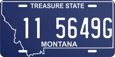MT license plate 115649G