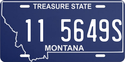 MT license plate 115649S