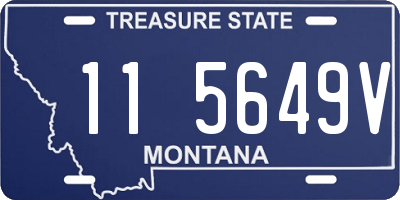 MT license plate 115649V