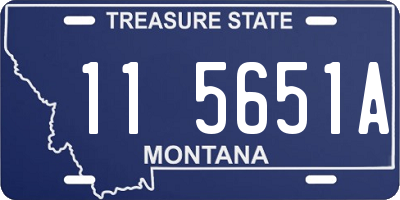 MT license plate 115651A