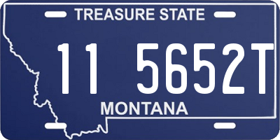 MT license plate 115652T