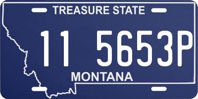 MT license plate 115653P