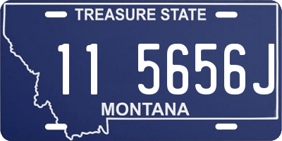 MT license plate 115656J