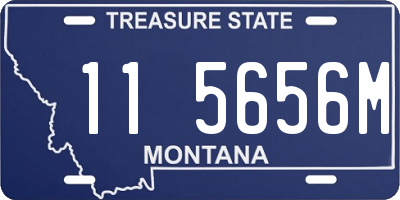MT license plate 115656M