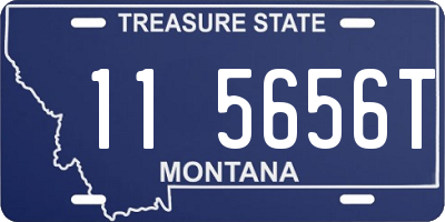 MT license plate 115656T