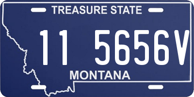 MT license plate 115656V
