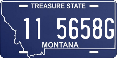 MT license plate 115658G