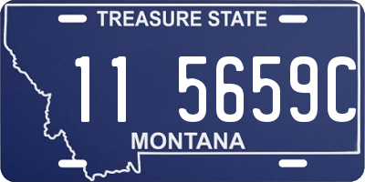 MT license plate 115659C