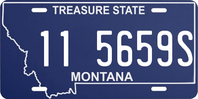 MT license plate 115659S
