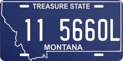 MT license plate 115660L