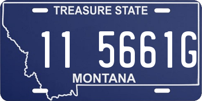 MT license plate 115661G