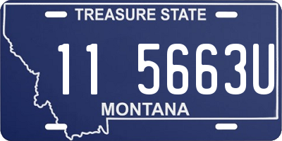 MT license plate 115663U