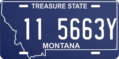MT license plate 115663Y