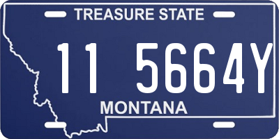 MT license plate 115664Y