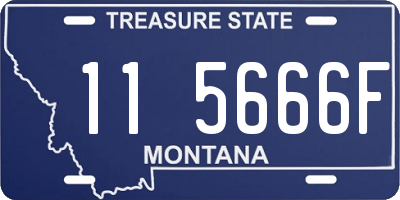 MT license plate 115666F