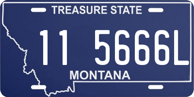 MT license plate 115666L