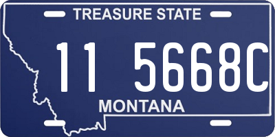 MT license plate 115668C