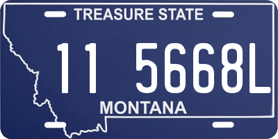 MT license plate 115668L