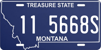 MT license plate 115668S
