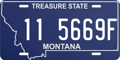 MT license plate 115669F