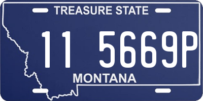 MT license plate 115669P