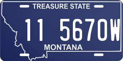 MT license plate 115670W