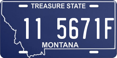 MT license plate 115671F