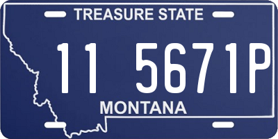MT license plate 115671P