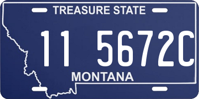 MT license plate 115672C